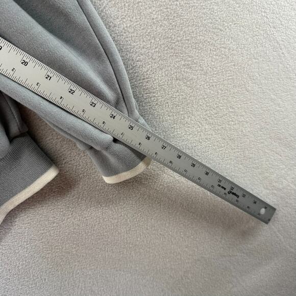 Vintage Christian Dior Track Jacket Men's XL Blue Gray Zip Pockets Monsieur 80s - Picture 7 of 11